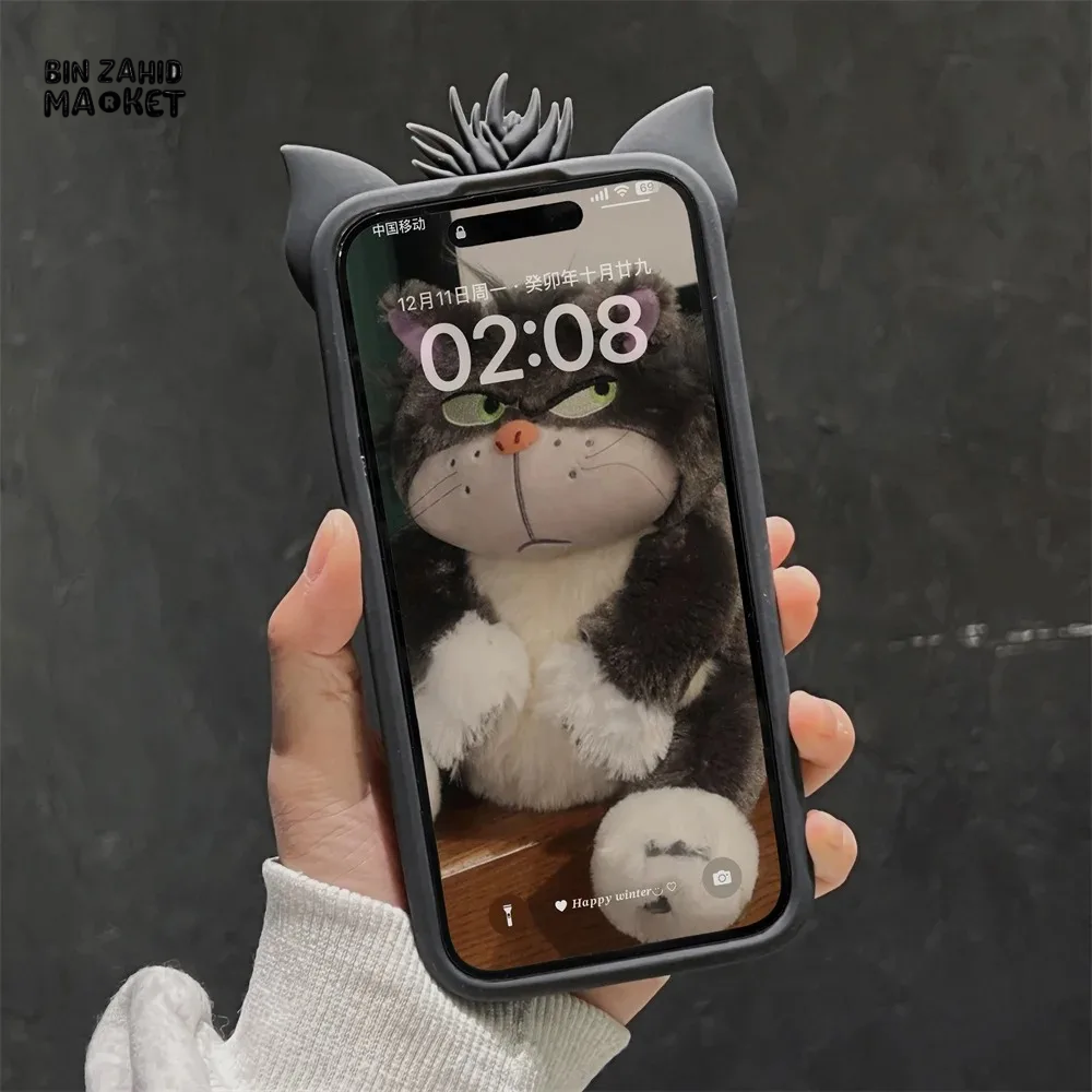 3D LUCIFER CAT IPHONE CASE – SOFT SILICONE COVER