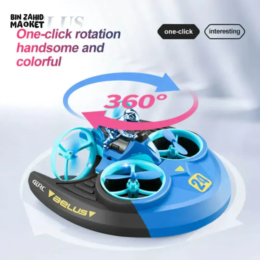 3IN1 4DRC REMOTE CONTROL CAR & BOAT V24 DRONE