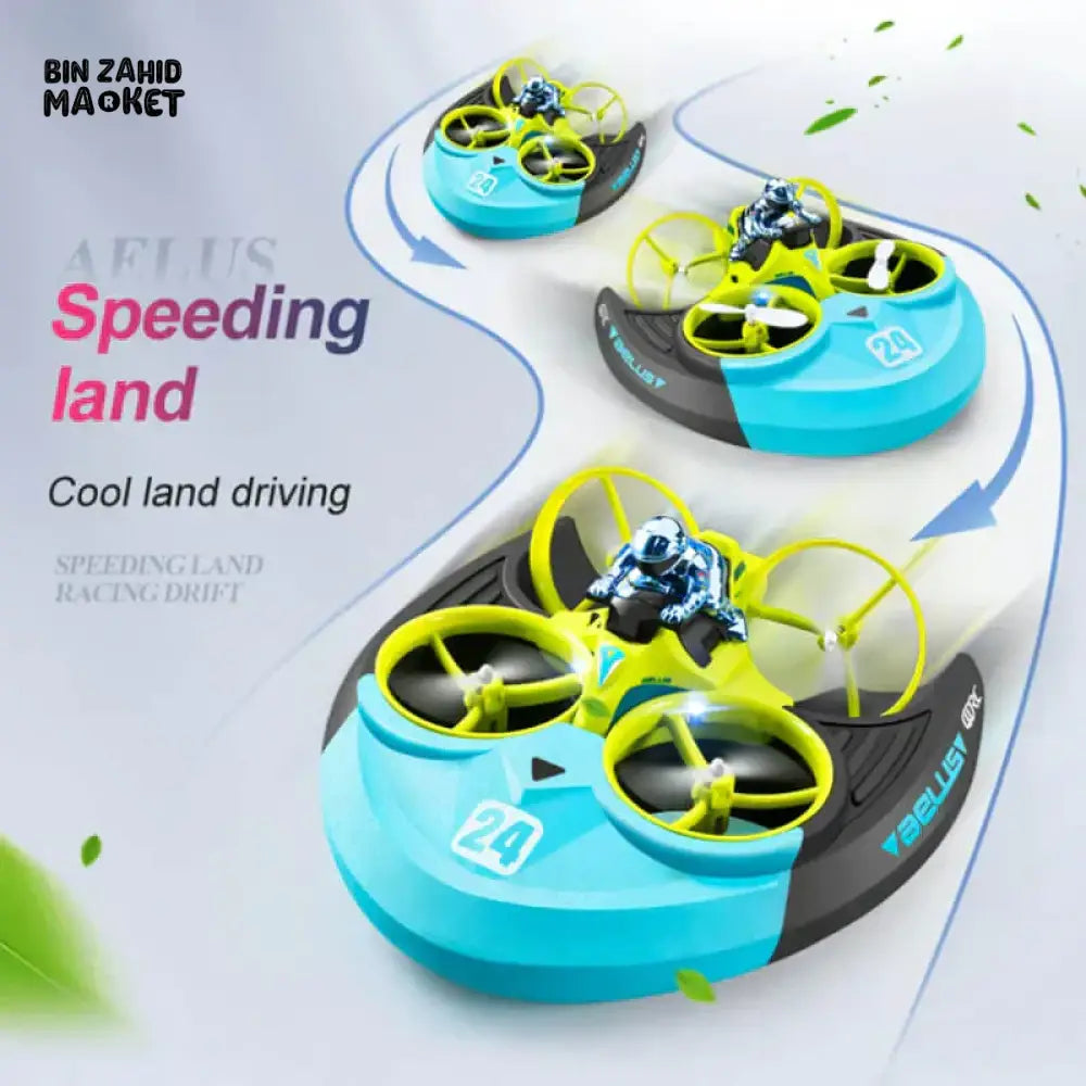 3IN1 4DRC REMOTE CONTROL CAR & BOAT V24 DRONE