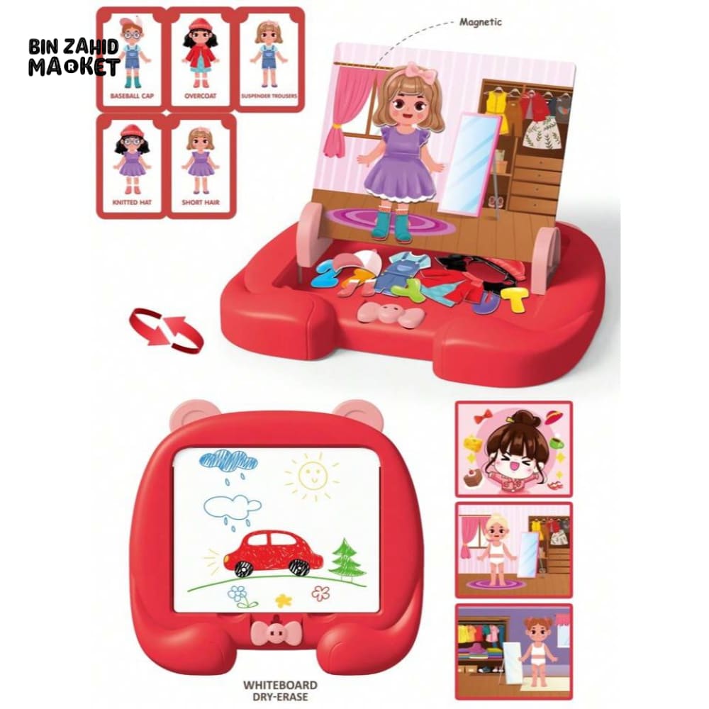 3IN1 CREATIVE KIDS FIRST DRAWING BOARD 14 PIECES ACCESSORIES