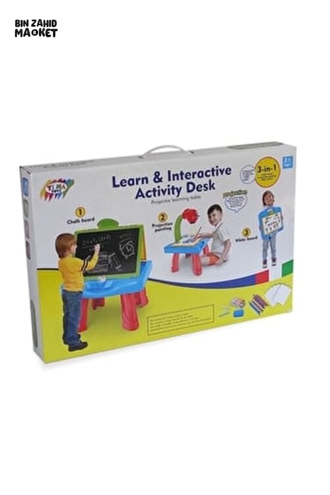 3IN1 LEARN & INTERACTIVE ACTIVITY DESK FOR KIDS