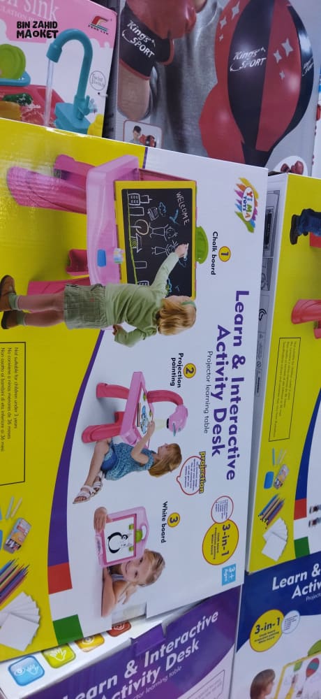 3IN1 LEARN & INTERACTIVE ACTIVITY DESK FOR KIDS