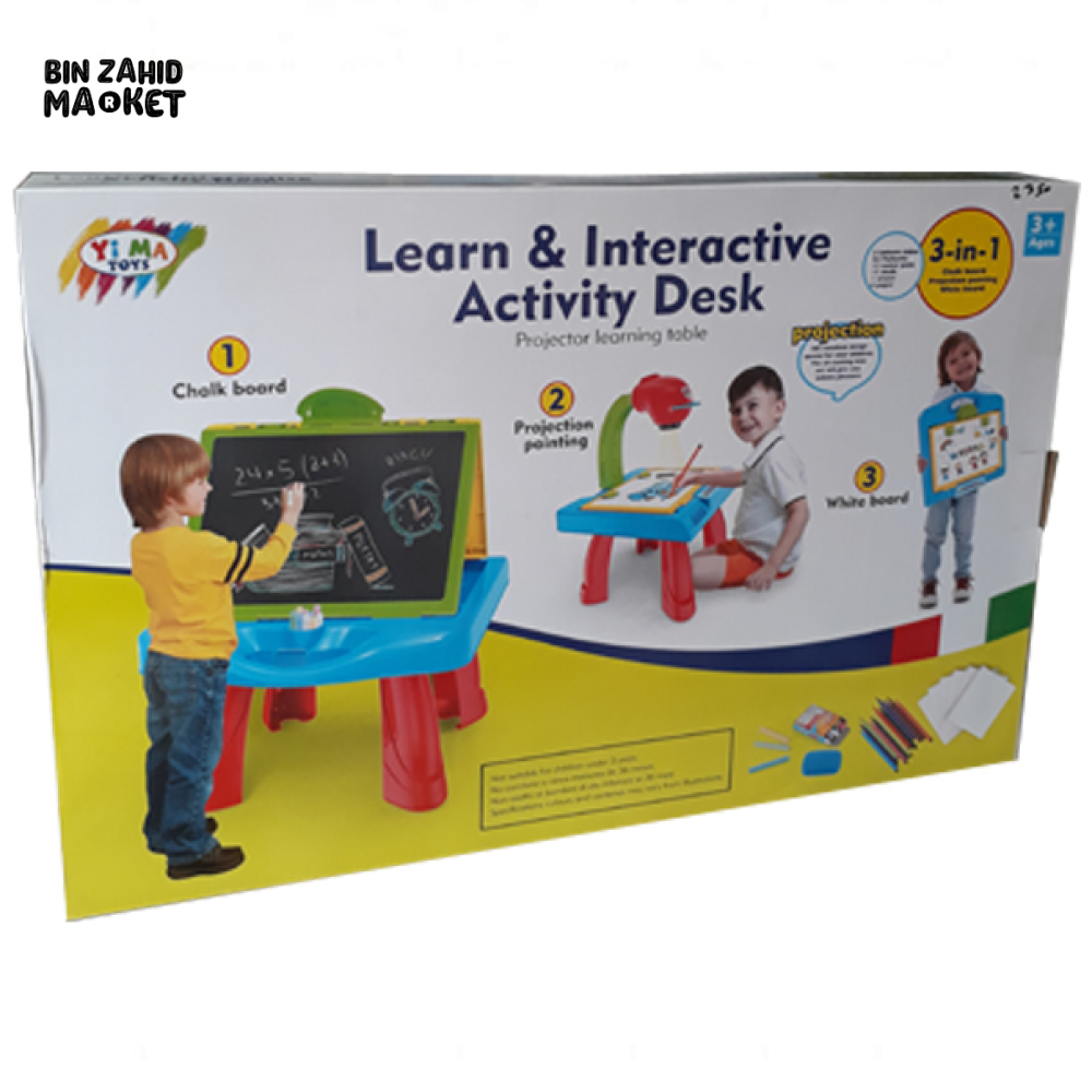 3IN1 LEARN & INTERACTIVE ACTIVITY DESK FOR KIDS