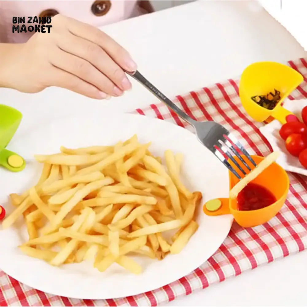4 PIECES SEASONING BOWL DIP CLIP SET – MULTIPURPOSE SAUCE CONTAINERS