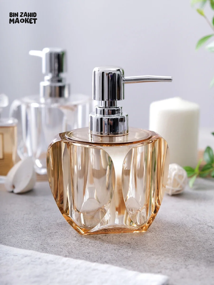 4 PIECES SET CREATIVE SOAP DISPENSER RESIN BOTTLE HOUSEHOLD CUP DISPENSER