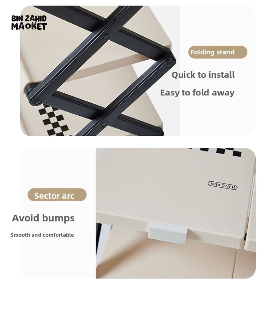 4-TIER NARROW SHOE STORAGE CABINET – FOLDABLE ENTRYWAY ORGANIZER