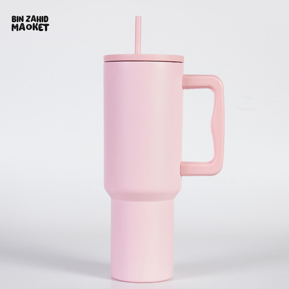40OZ INSULATED STAINLESS STEEL TUMBLER - LIGHT PINK