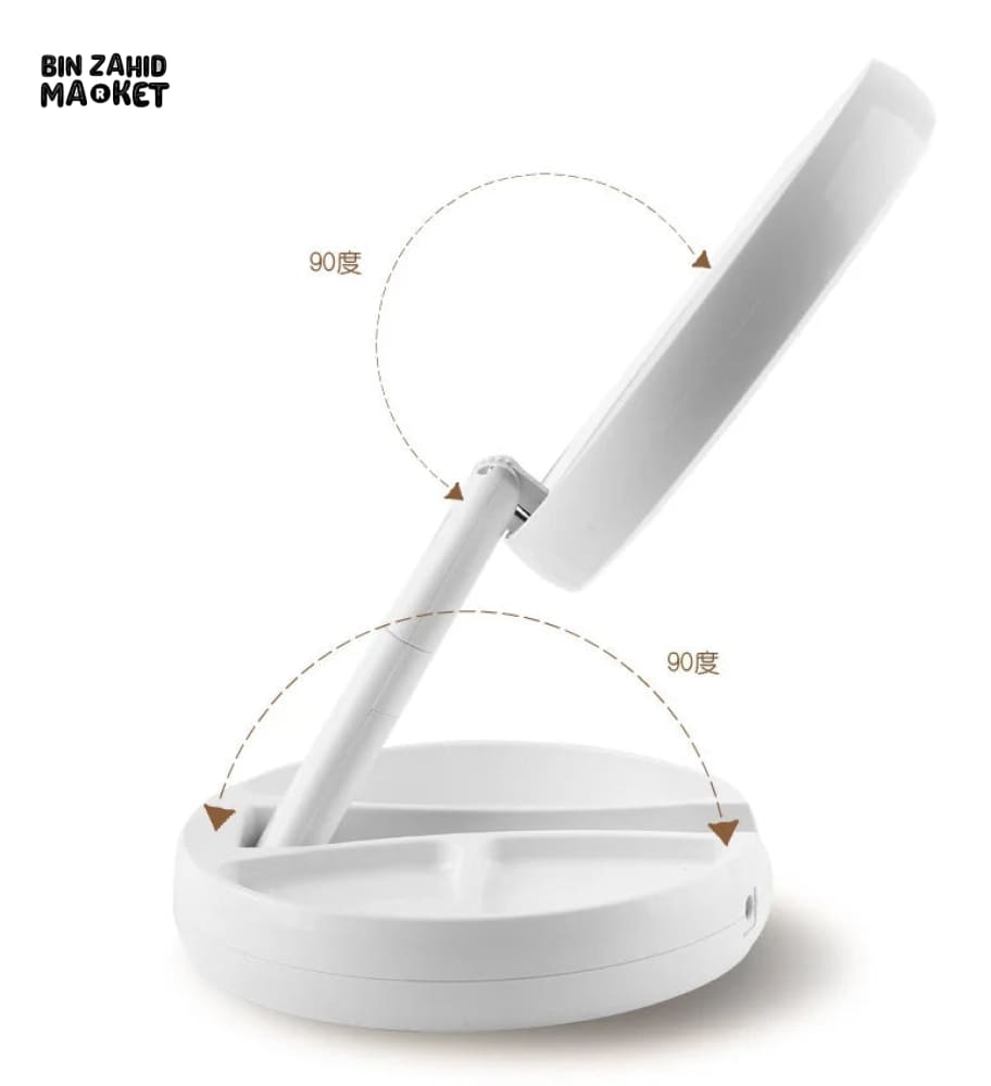 MAGNIFYING TABLE TOP LED MIRROR