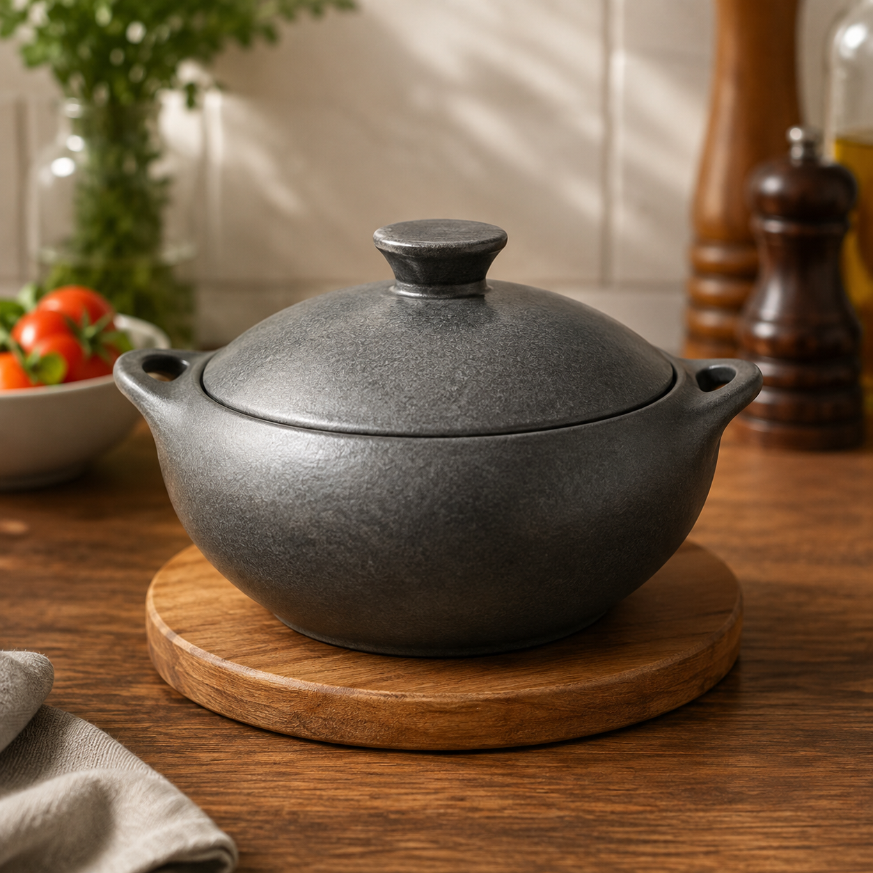 WINSOR ENGLAND CERAMIC CASSEROLE POT WITH LID