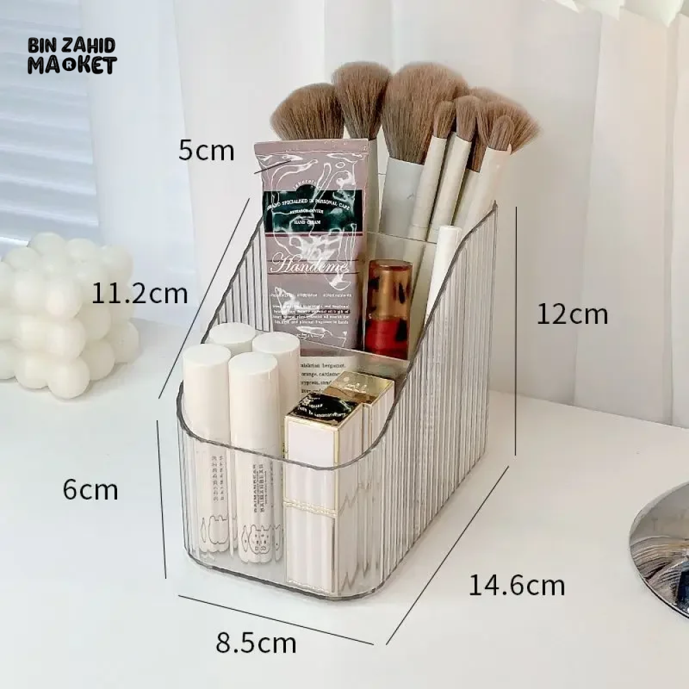 LUXURY TRANSPARENT MAKEUP ORGANIZER – NORDIC STYLE COSMETIC STORAGE BOX
