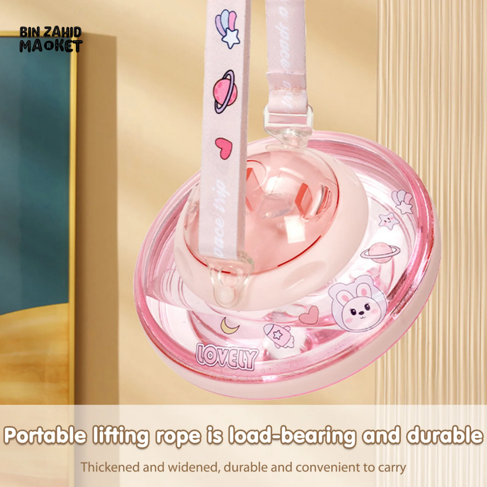 UFO SHAPE CUTE WATER BOTTLE 550ML KIDS SIPPY CUP