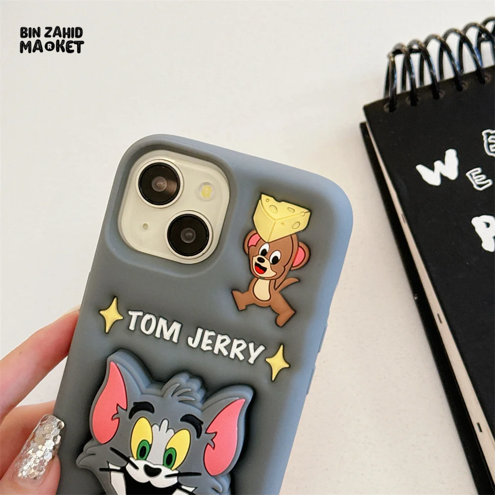 3D TOM & JERRY IPHONE CASE – SOFT SILICONE COVER