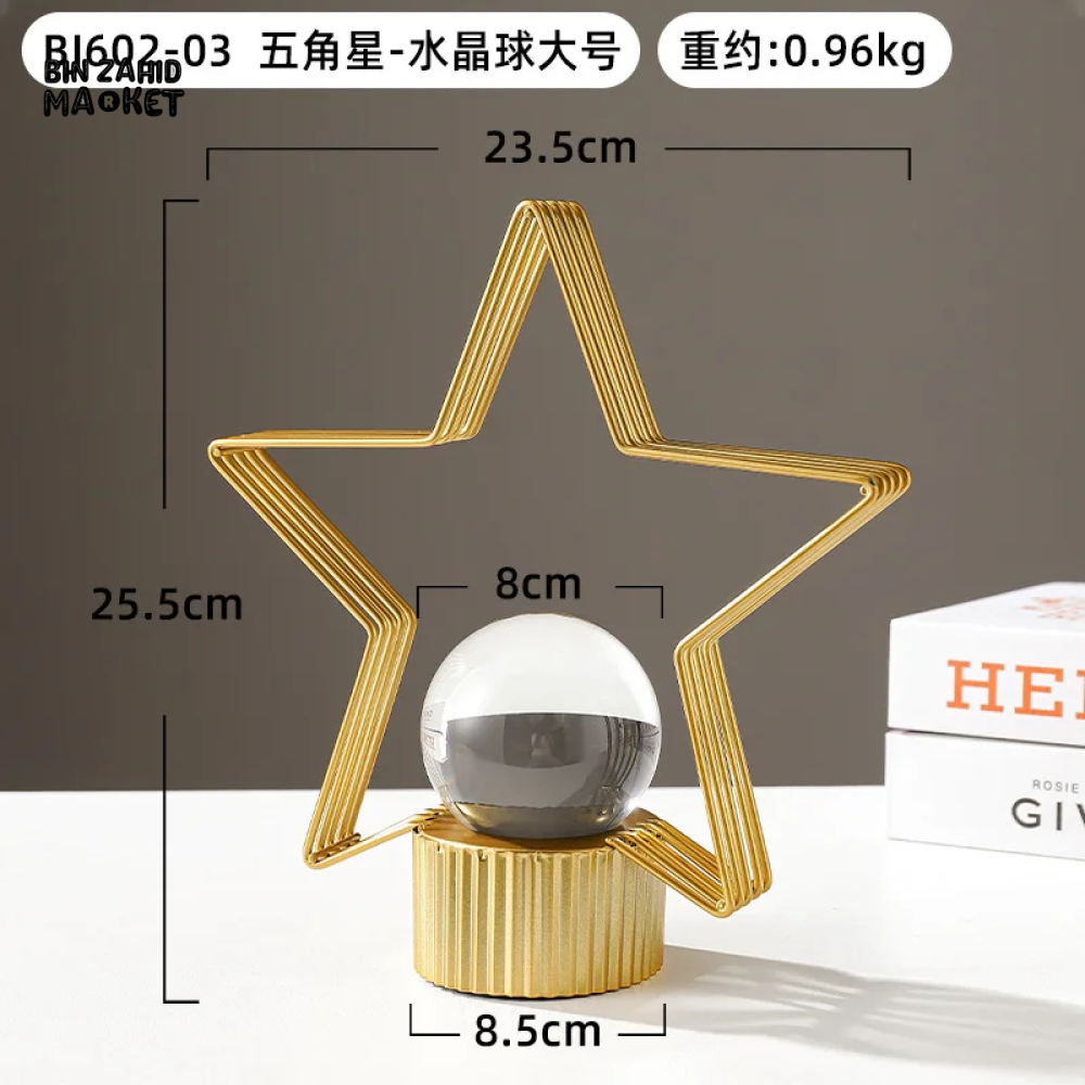 NORDIC CRYSTAL BALL METAL ART DECORATION - TREE