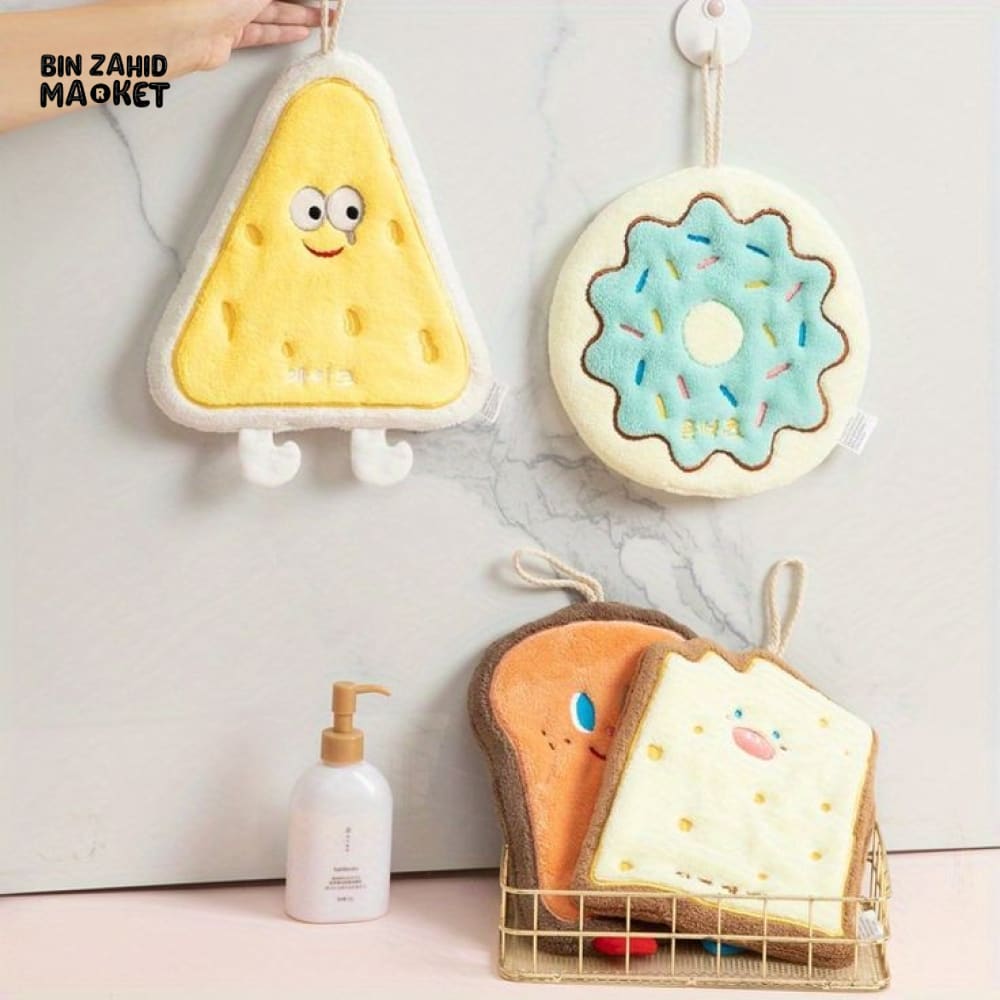 CARTOON CHARACTERS HANGING TOWELS