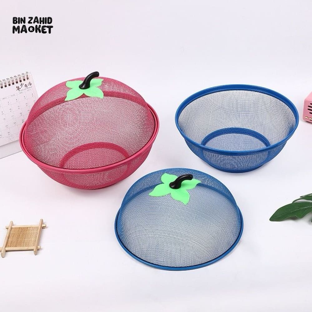 MESH FRUIT BASKET WITH NET COVER – KEEPS FLIES & INSECTS AWAY