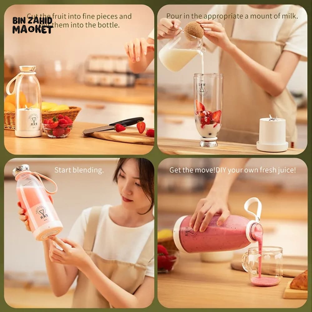 4X BLADES RCHARGEABLE JUICER BLENDER