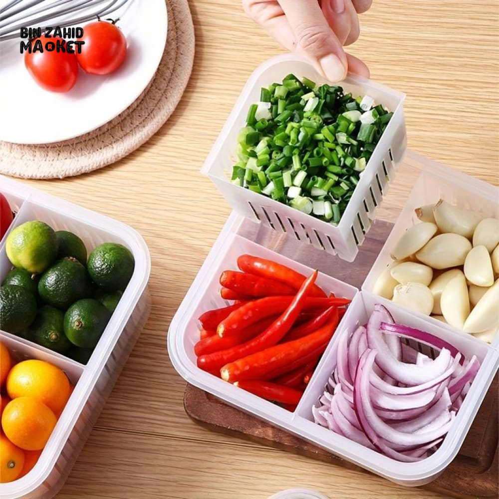 4X GRIDS REFRIGERATOR STORAGE BOX