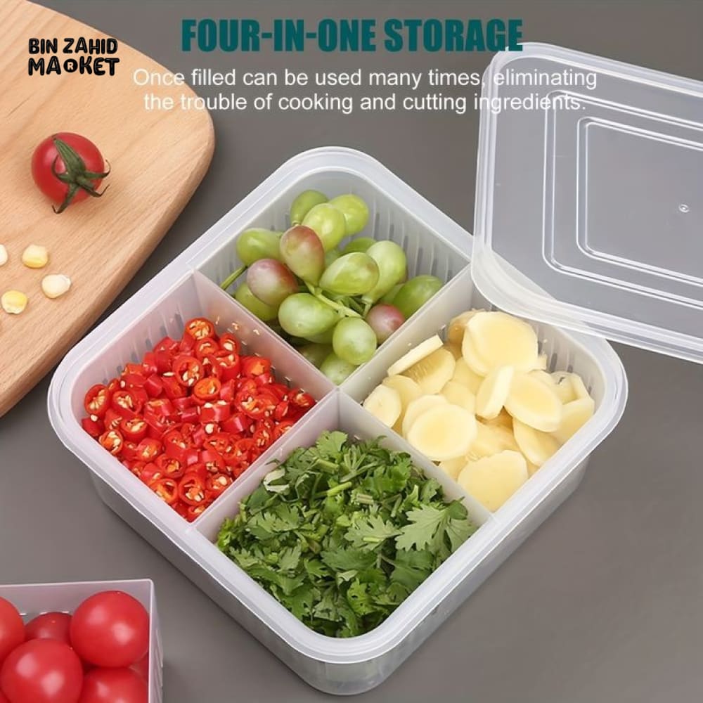 4X GRIDS REFRIGERATOR STORAGE BOX