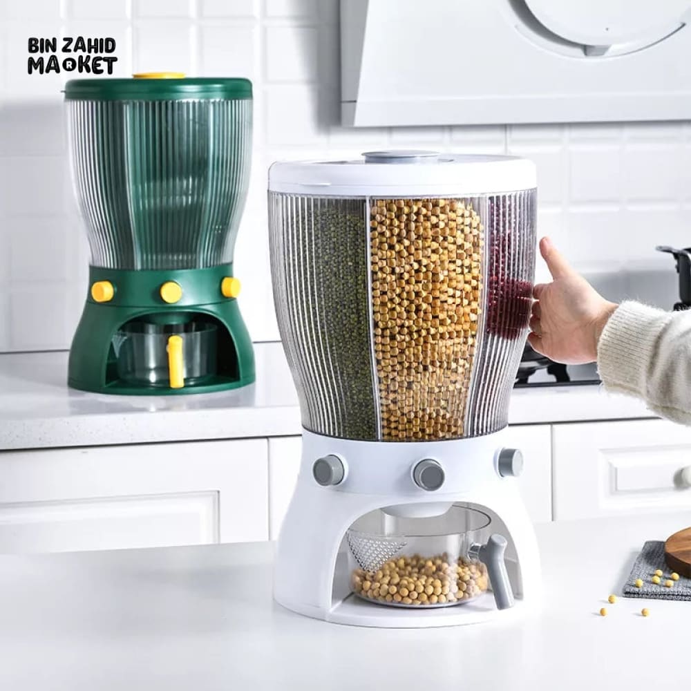 4X PARTITIONS ROTATING CEREAL DISPENSER