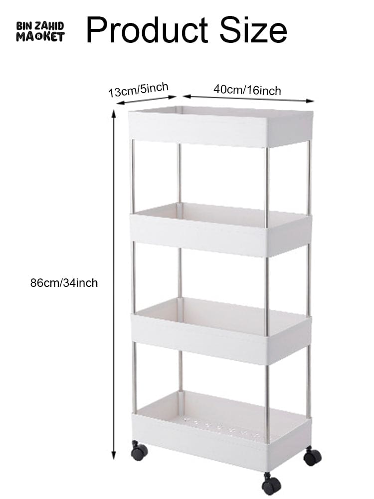 4X TIER SLIM TROLLEY