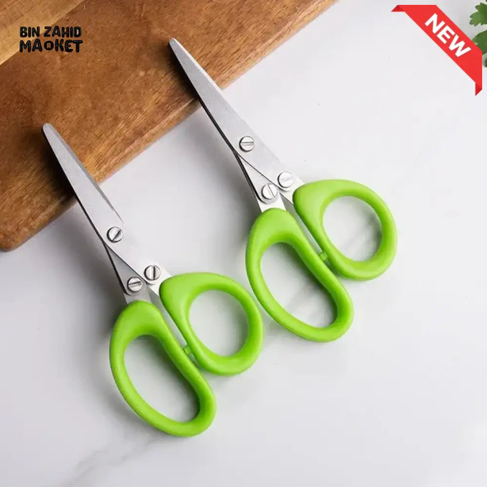 5-BLADE HERB SCISSORS – STAINLESS STEEL SPRING ONION CUTTER