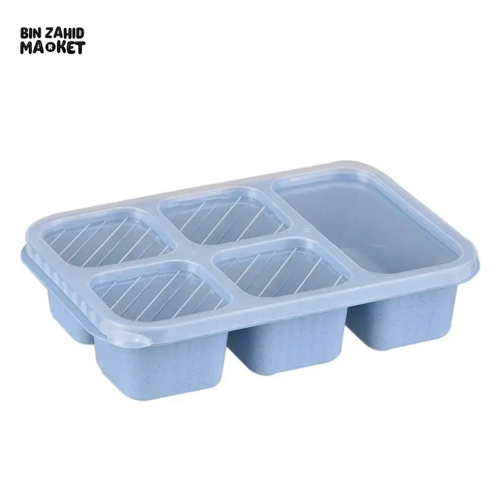 5-CUBE LEAKPROOF BENTO BOX – PORTABLE MICROWAVEABLE LUNCH CONTAINER