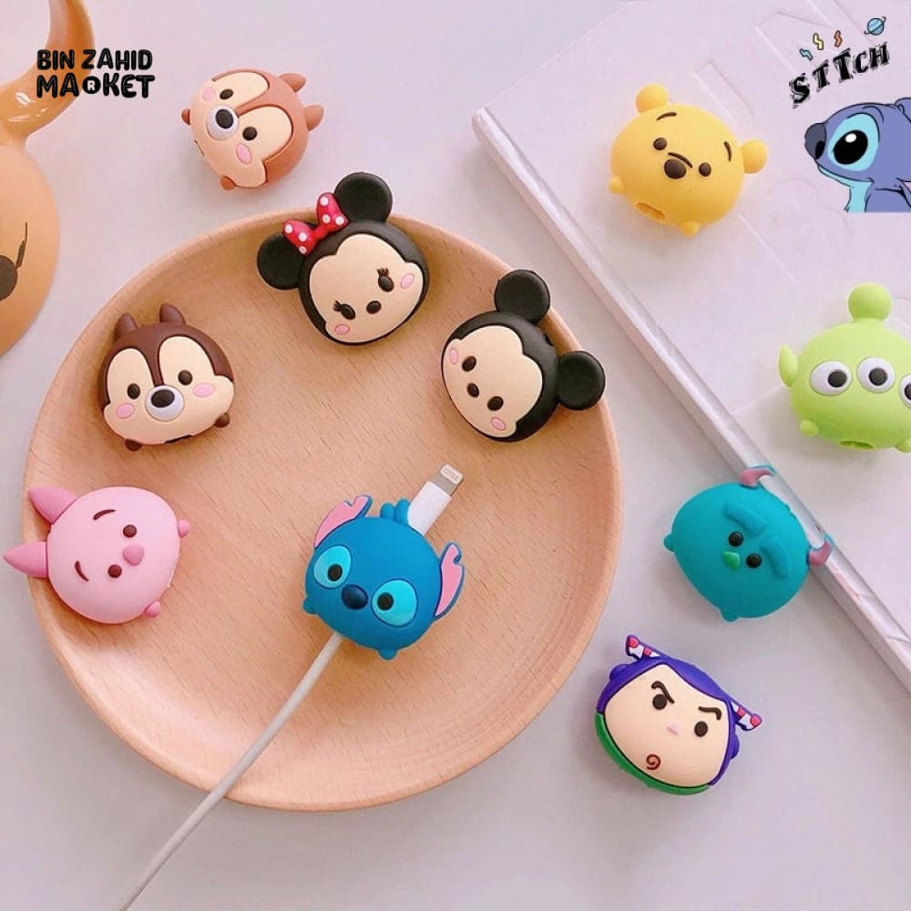 5 PIECES EMOJIS CABLE PROTECTORS