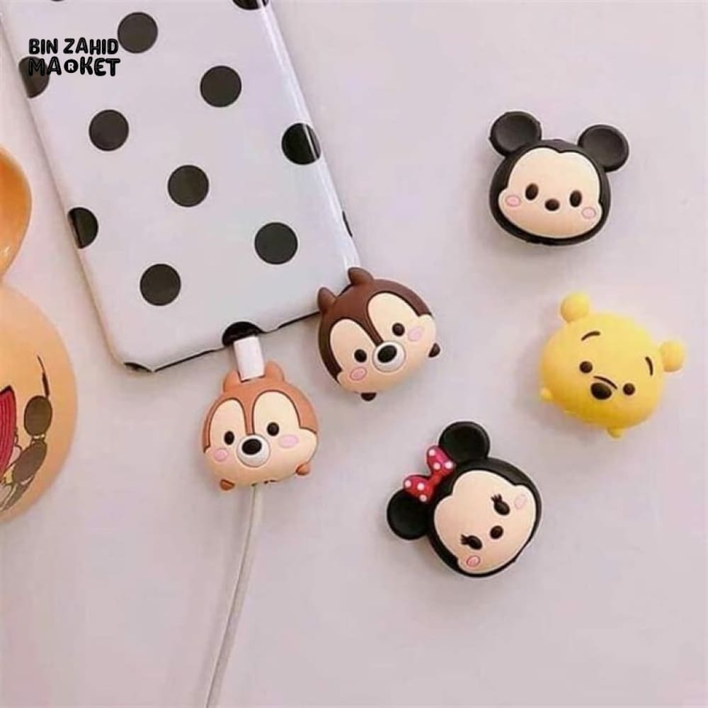 5 PIECES EMOJIS CABLE PROTECTORS