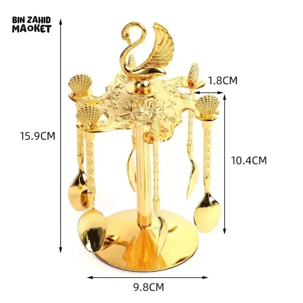 CUTE SWAN DESSERT TABLEWARE KITCHEN CUTLERY SET