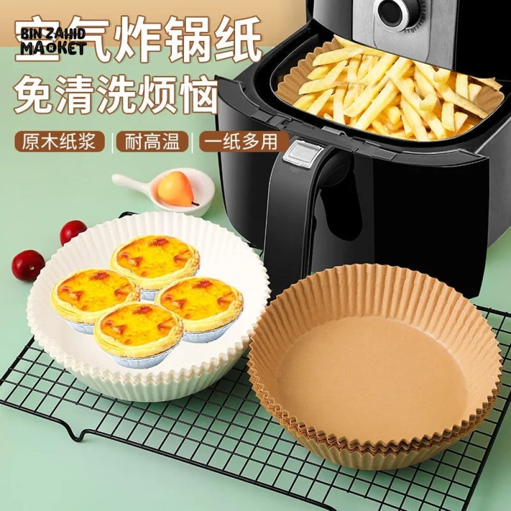 50 PIECES DISPOSABLE AIR FRYER PAPER LINERS