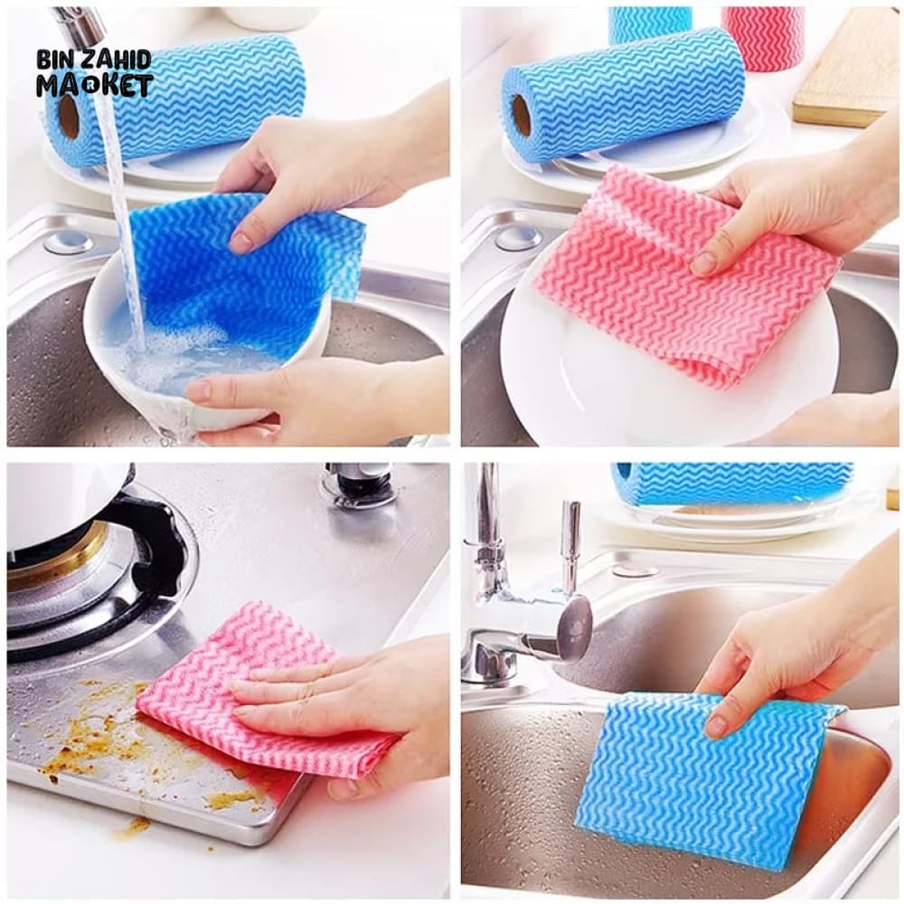 50 PIECES REUSABLE TISSUE ROLL