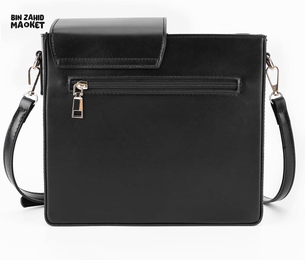 TUMBLERS CROSSBODY BAG – STYLISH PORTABLE ADJUSTABLE STRAP - BLACK