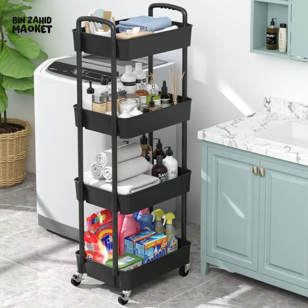 4X LAYERS TROLLEY WITH WHEELS