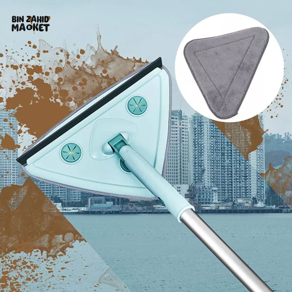 TELESCOPIC TRIANGLE CLEANING WIPER MOP