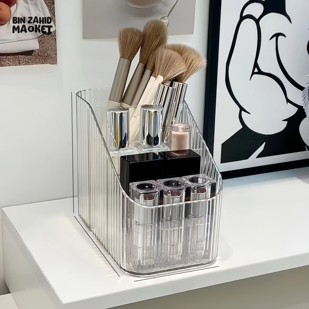 LUXURY TRANSPARENT MAKEUP ORGANIZER – NORDIC STYLE COSMETIC STORAGE BOX