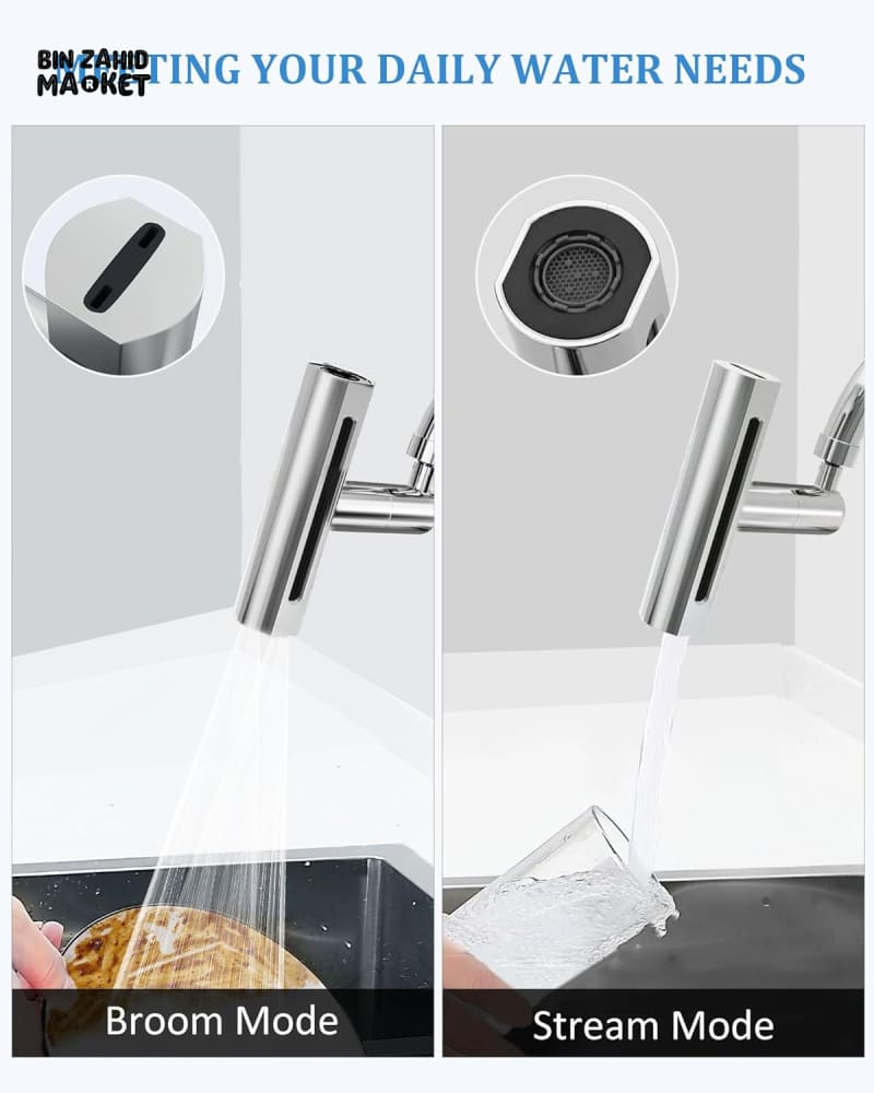 360° ROTATION 4IN1 MODES SINK SPLASH FAUCET