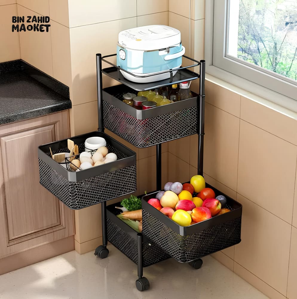 PREMIUM SQUARE METAL TROLLEY