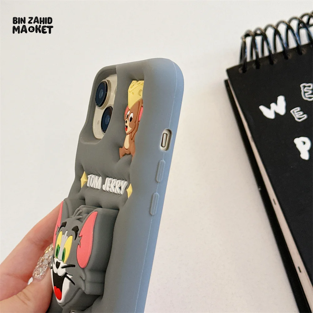 3D TOM & JERRY IPHONE CASE – SOFT SILICONE COVER
