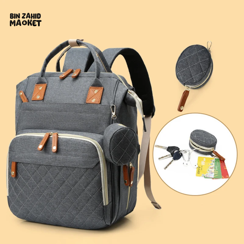 WOMEN'S BACKPACK LARGE CAPACITY WATERPROOF OXFORD CLOTH MUMMY BAG DIAPER STORAGE FASHION