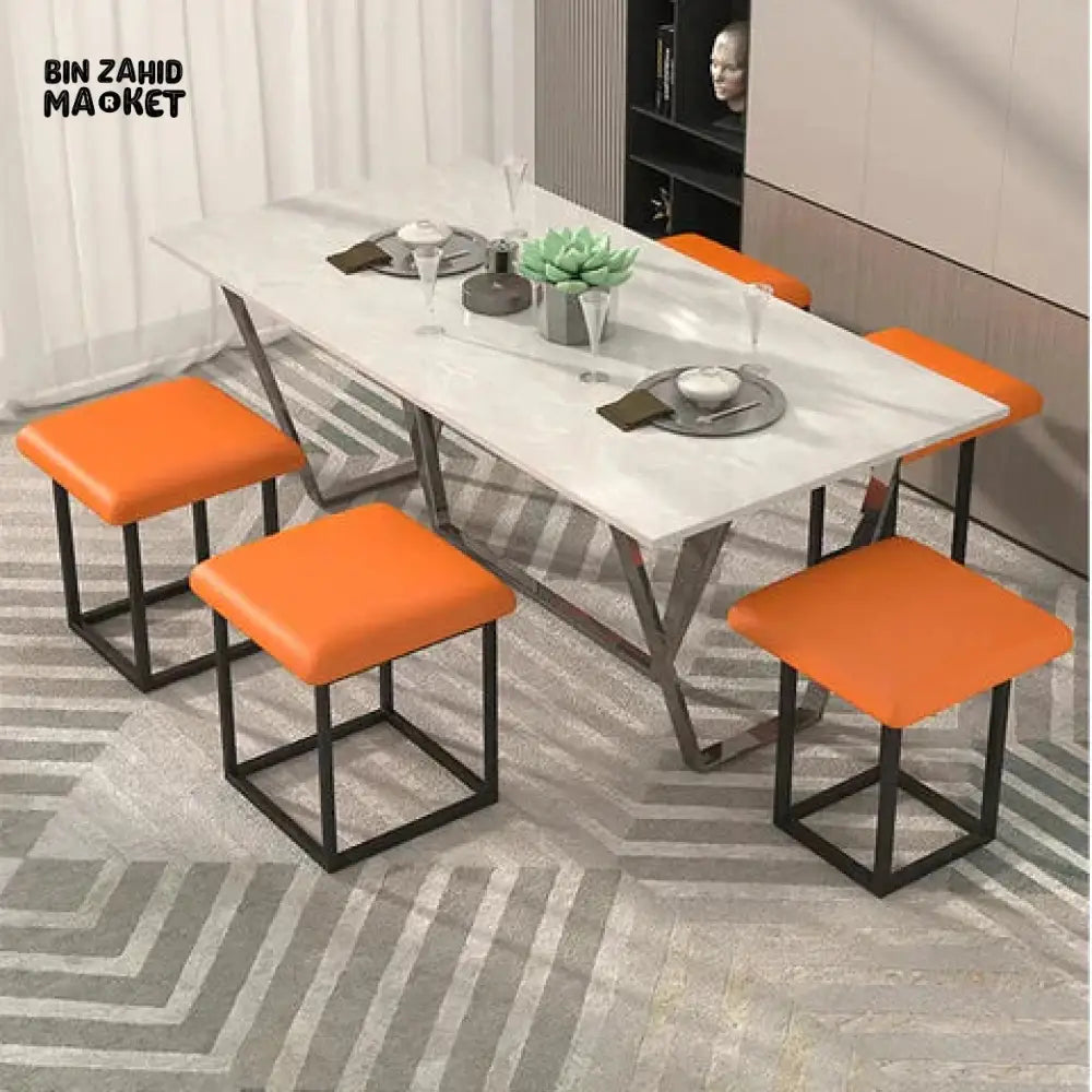 5IN1 NORDIC LEATHER OTTOMAN MULTIFUNCTIONAL STOOL STORAGE FOOT STOOL