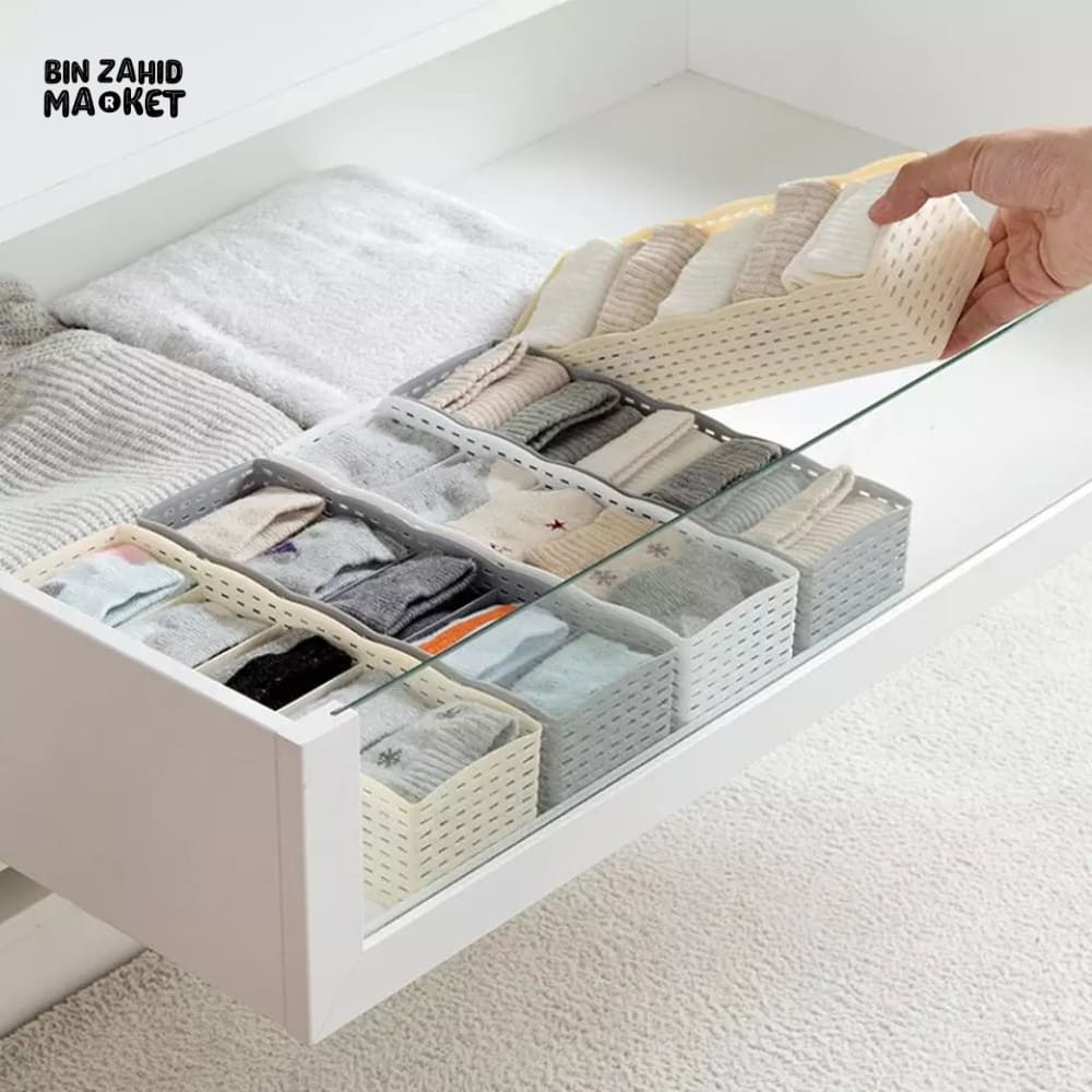 5X GRIDS SOCKS STORAGE ORGANIZER