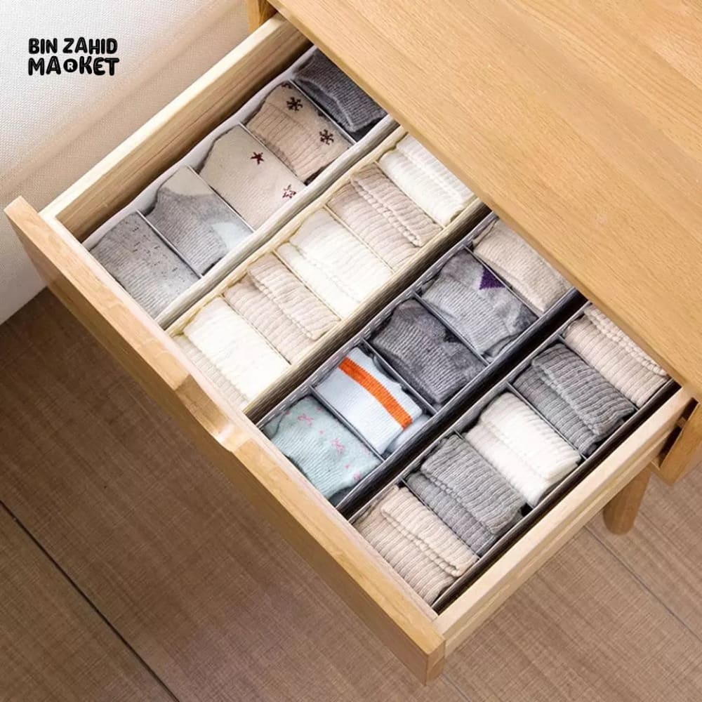 5X GRIDS SOCKS STORAGE ORGANIZER
