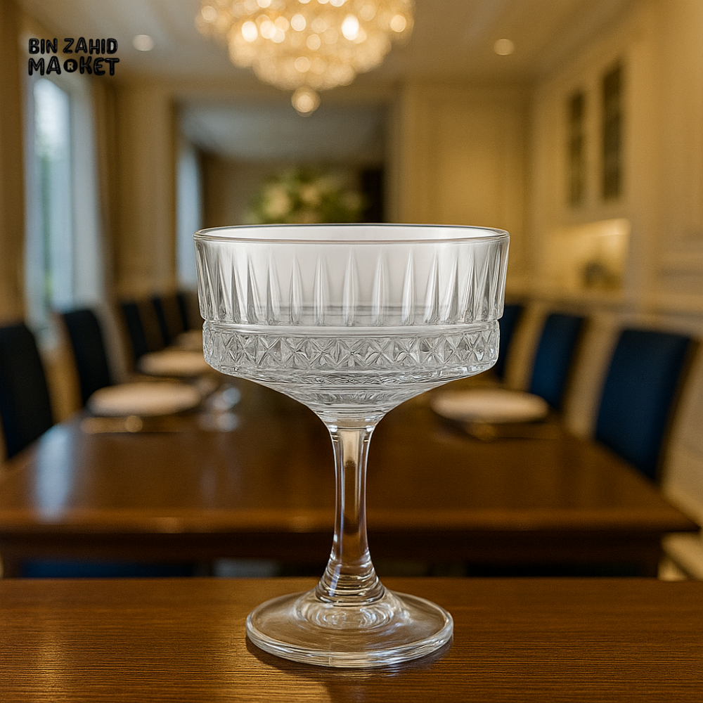 6 PIECE CRYSTAL DESSERT GLASS BOWL FOR LUXURY VILLA DINING TABLE 115ML T1002