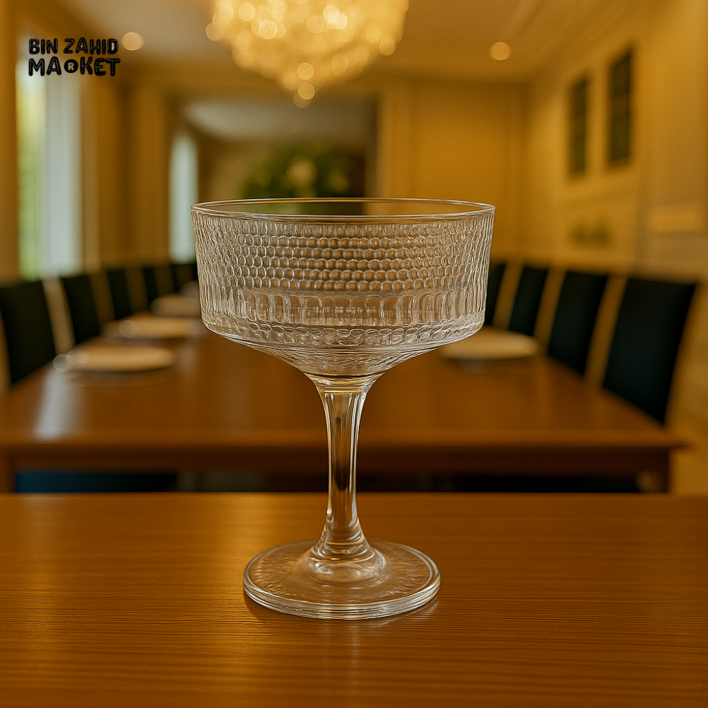 6 PIECE CRYSTAL DESSERT GLASS BOWL FOR LUXURY VILLA DINING TABLE 115ML T1006