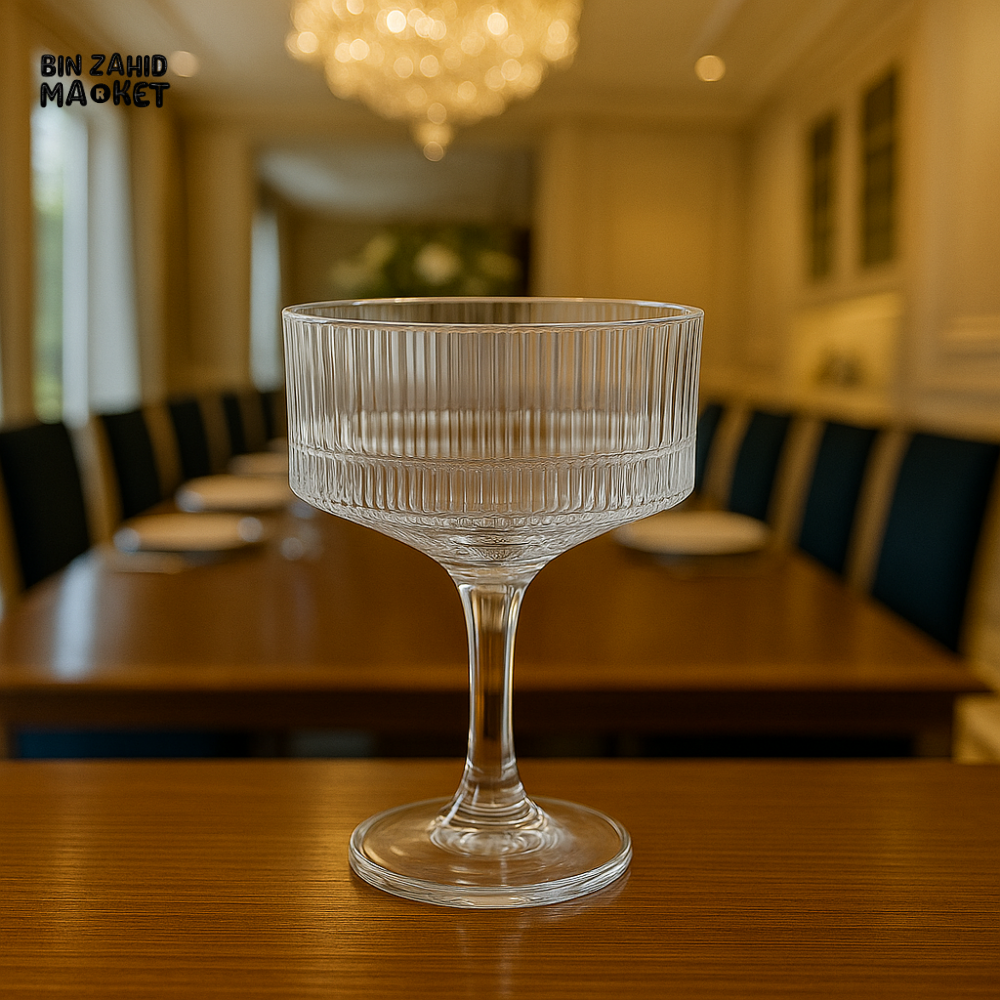 6 PIECE CRYSTAL DESSERT GLASS BOWL FOR LUXURY VILLA DINING TABLE 190ML T1004