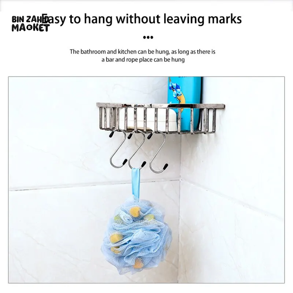 6 PIECE MULTIFUNCTIONAL S-SHAPED STAINLESS STEEL HOOKS FOR KITCHEN BATHROOM STORAGE