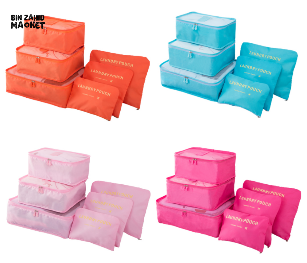 6 PIECES TRAVEL BAG SET