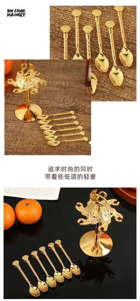 CUTE SWAN DESSERT TABLEWARE KITCHEN CUTLERY SET