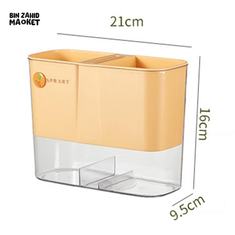 DURABLE CUTLERY HOLDER WITH LID