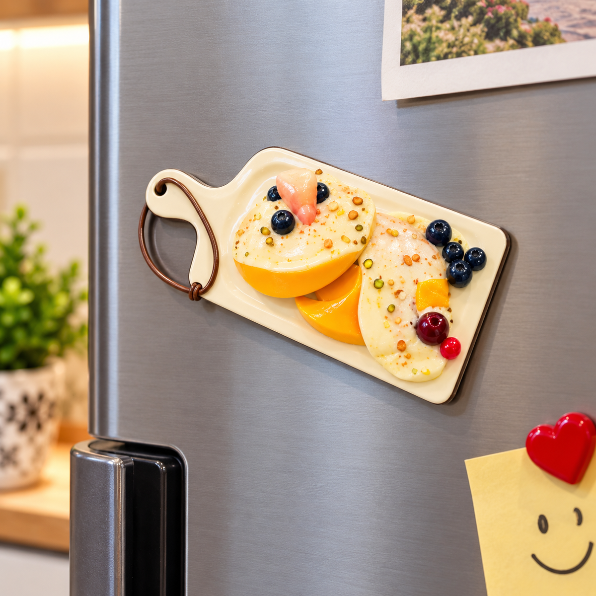 DECORATIVE FOOD DESIGN FRIDGE MAGNET